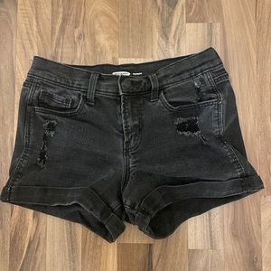 Old navy. Size 4. Black distressed shorts